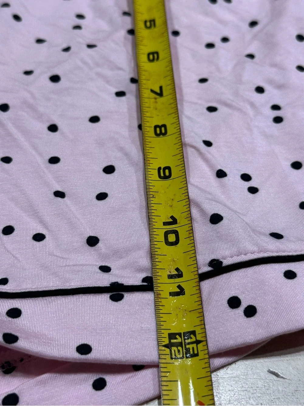 New Kate Spade 3X Pink And Black Dot Print Coordinating Pajama Short Set Cute!